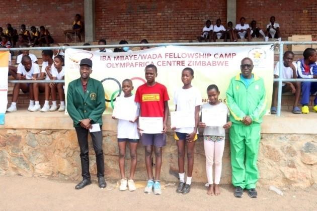 Athletes with the ZOC and BUSE Sports Academy representatives