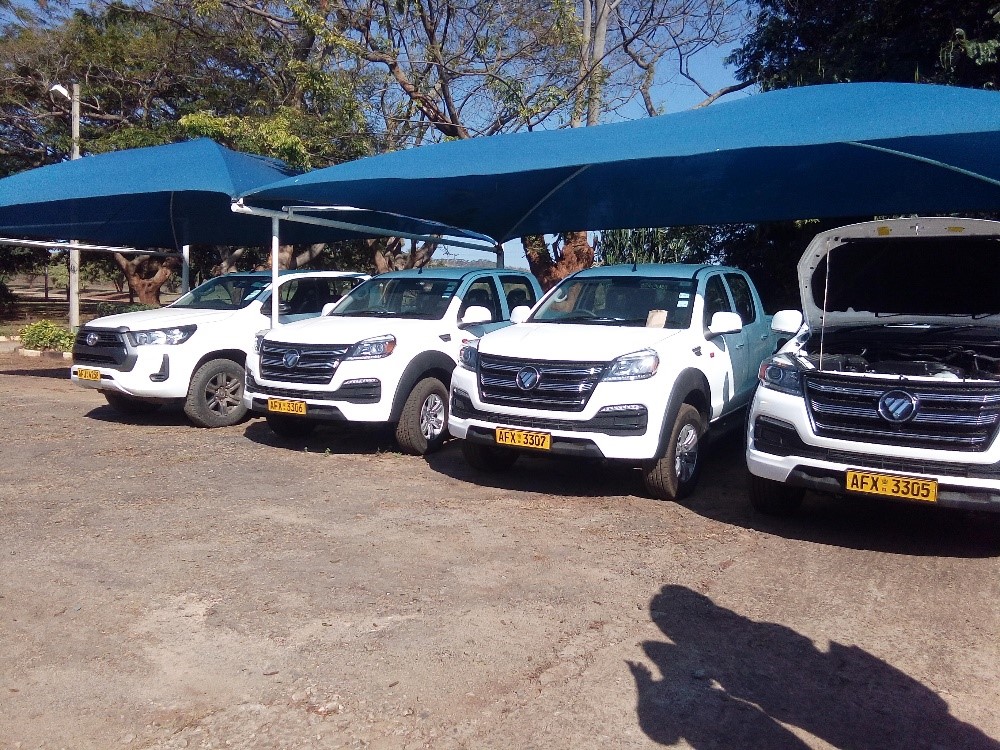 Some of the purchased vehicles.